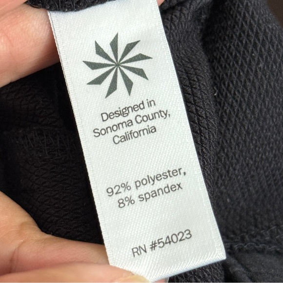 Athleta 8 Black Midtown Trouser Elastic Waist Pull On Flare Leg Pants - Picture 8 of 9